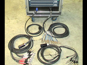 EQ rack front with multipin tails